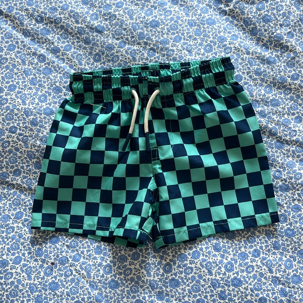 New without tags baby Cat & Jack boys swimsuit 6-9 months 💚💙